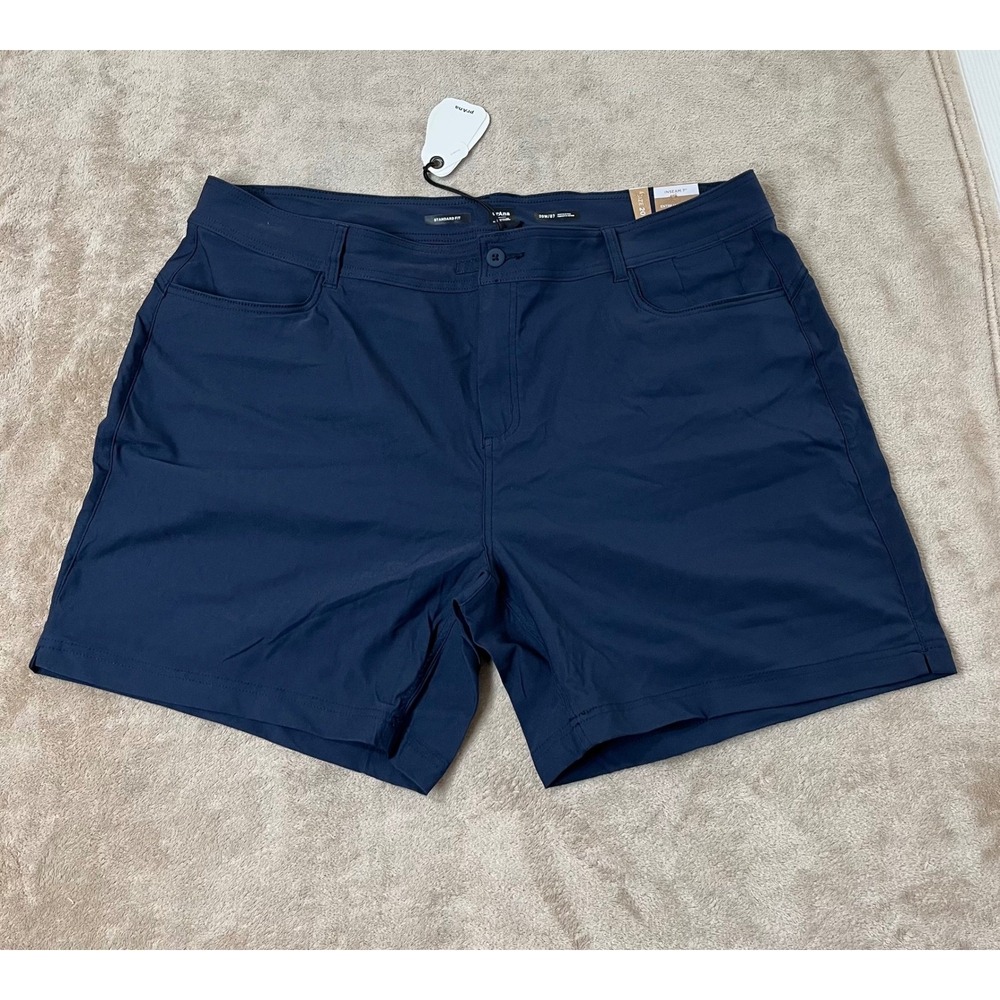 Prana Halle Short Plus II Women's‎ 20W Nautical Blue ReZion Stretch 1971192 NWT